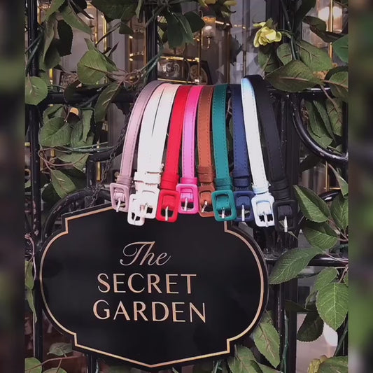 LE PALAIS VINTAGE Original Candy-colored Ultra-fine Satin Delicate Belt-BRITANY.