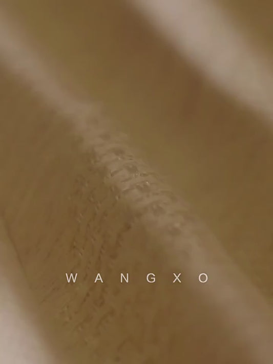 WANGXO | Oxygen-Induced Linen with Rhombic Texture  Waist-Cinched U-Neck Camisole Vest & Tie Skirt Set -NOLA
