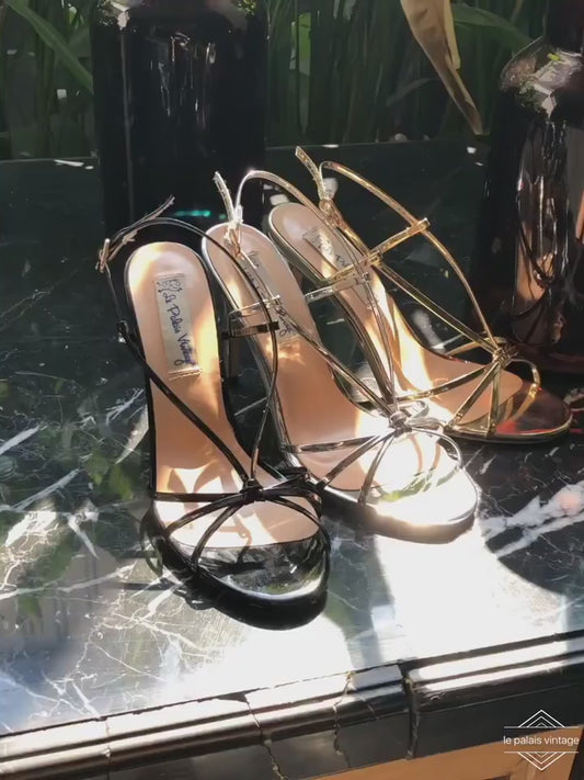 Le Palais Vintage Original Thin Strap High heel Sandals-Mami.