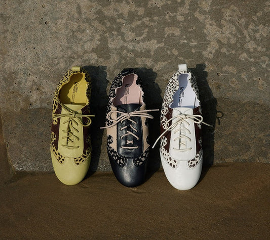 Italian water-dyed calfskin Forrest Gump shoes - Acia