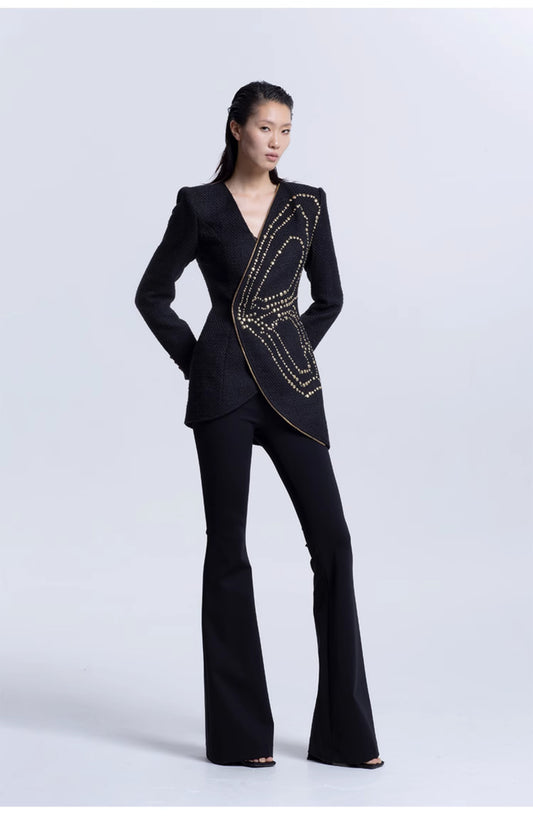 LEDIM W Butterfly outline suit jacket blazer  - Ionlo