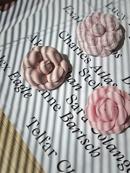 Aconiconi Luxury Camellia Brooch Small Pin Jacket/Dress Accessory- Camellia