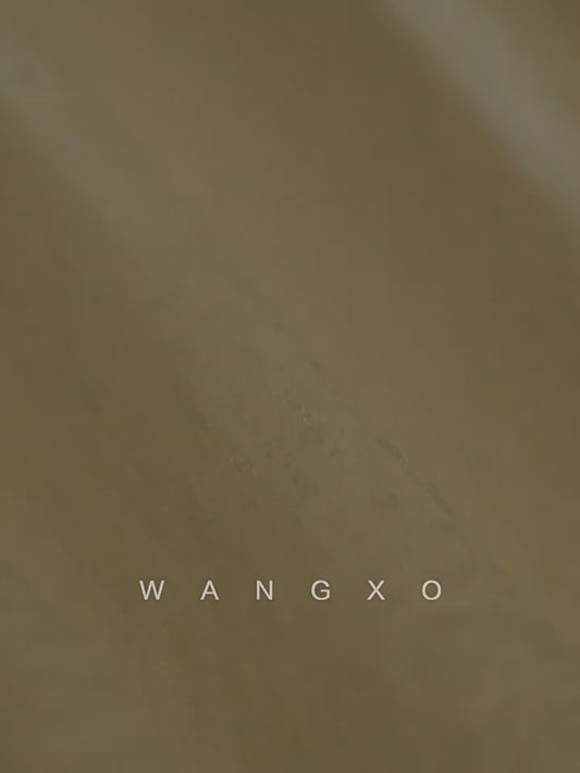 WANGXO Hand-Pinched Pleats Cross Halterneck Umbrella Swing Top with Sculpted Elegance -NYRA
