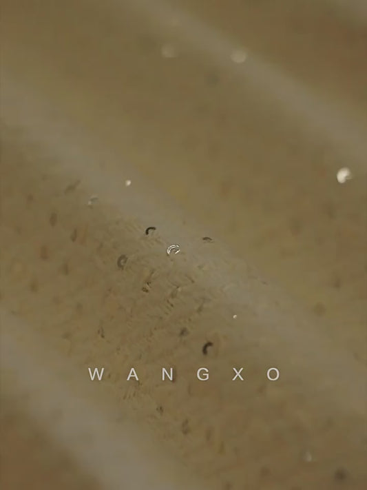 WANGXO |Light Georgette V-Neck Vest & Flowing  Skirt Suit Set-RINA