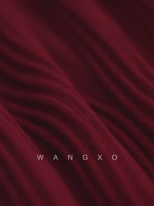 WANGXO | Textured 4D Stretch Knit Water Wave Weave Boat Neck Slim Fit Sleeveless Dress with Sculpted Flow -RÉMI