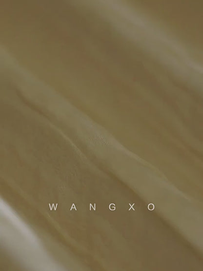 WANGXO | Lazy Precious Metal Shoulder Loop Loose Top & Straight Skirt Set with Sculpted Grace- VERA
