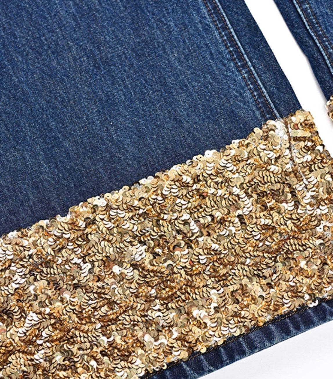 YES BY YESIR  beaded straight-leg jeans - PROP.