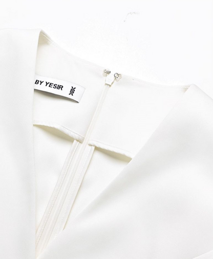 YES BY YESIR | Big A-Line Double-Breasted Casual Dress - VARESSA.