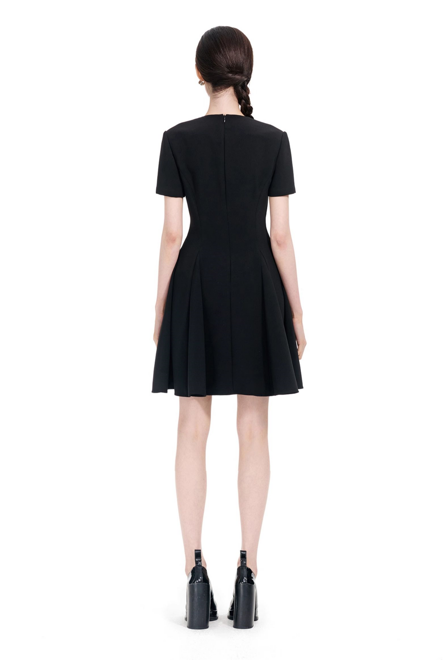 YES BY YESIR | Big A-Line Double-Breasted Casual Dress - VARESSA.