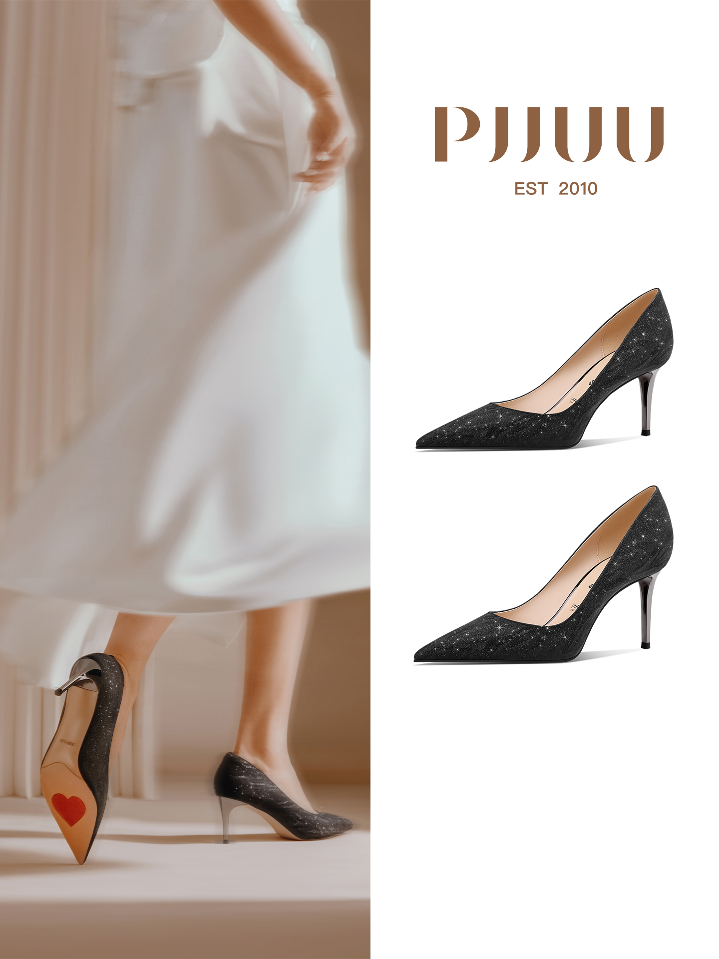 PJJUU exquisite black high heels - IDEAL.