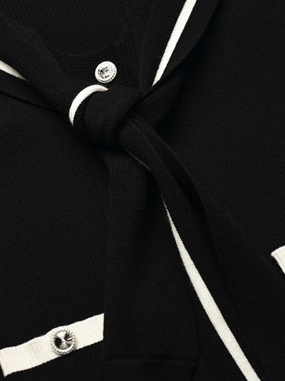 YES BY YESIR  Deconstructed sailor collar Knitted top - SAMSON.