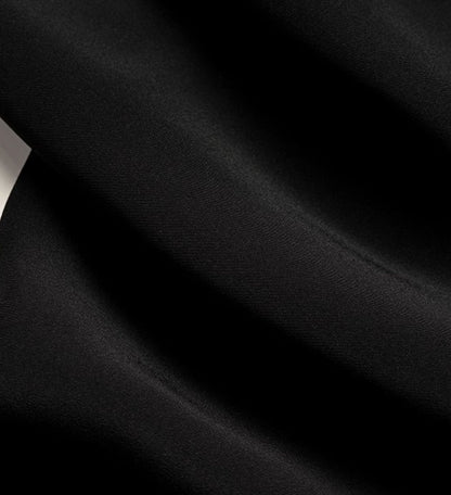 YES BY YESIR | Ye Qians Luxe Deconstructed Collar Long Dress with Quietly Cinched Waistline -SELENIA.