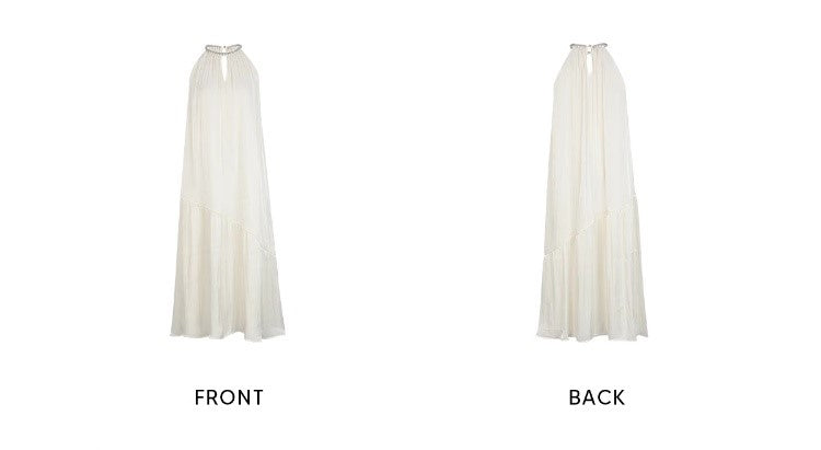 YES BY YESIR |  Ye Qians 2025 Streamer Yarn Dress with Flowing Layers-SERAPHINE.