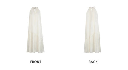 YES BY YESIR |  Ye Qians 2025 Streamer Yarn Dress with Flowing Layers-SERAPHINE.