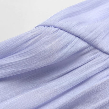 YES BY YESIR |  Ye Qians 2025 Streamer Yarn Dress with Flowing Layers-SERAPHINE.