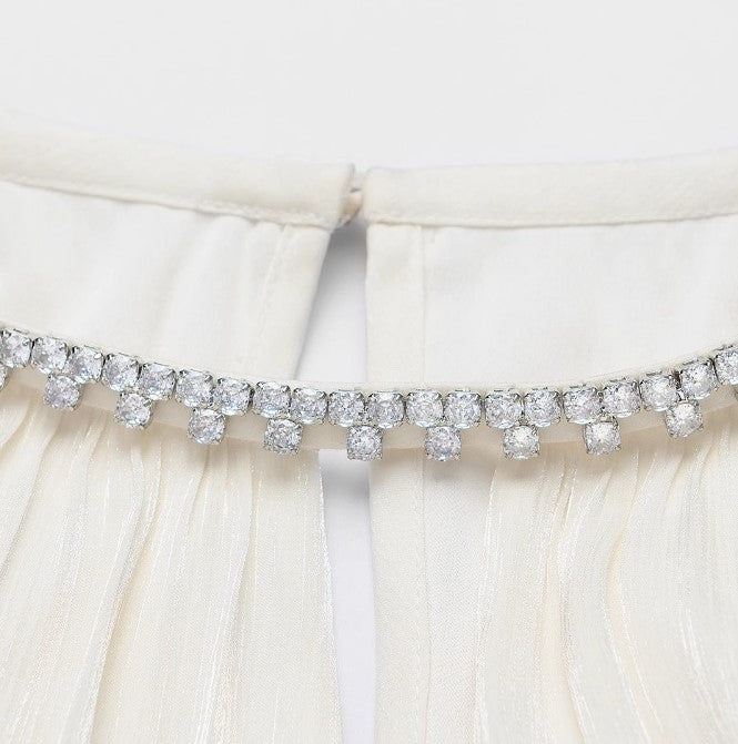 YES BY YESIR |  Ye Qians 2025 Streamer Yarn Dress with Flowing Layers-SERAPHINE.