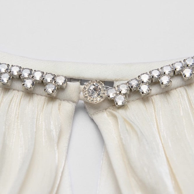 YES BY YESIR |  Ye Qians 2025 Streamer Yarn Dress with Flowing Layers-SERAPHINE.