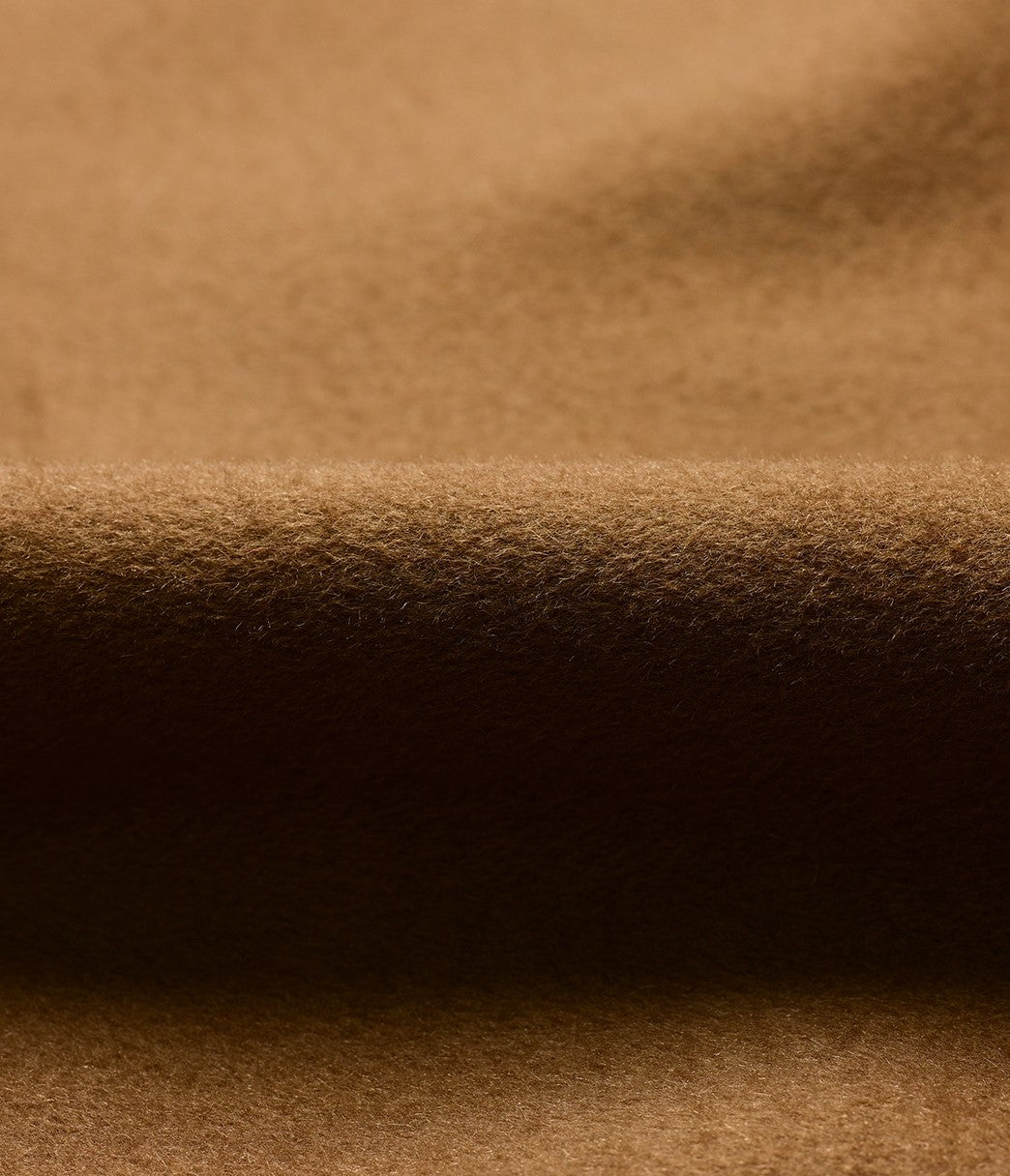 YES BY YESIR long woolen layered lapel jackets - STRAP.