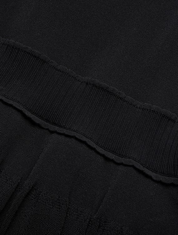 YES BY YESIR | Ye Qians Cut-Out Halterneck Knitted Dress with Sculptural Lines -THESSALIA.