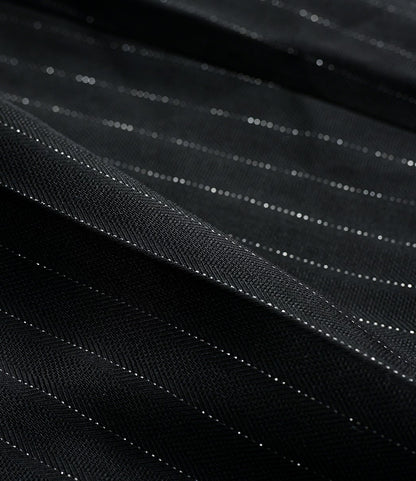 YES BY YESIR  striped denim spliced wide pants - VESSEL.