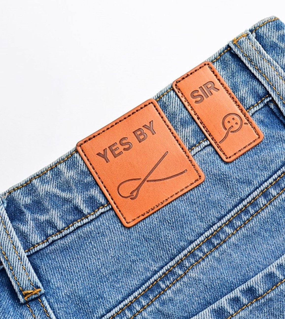 YES BY YESIR  high waisted flared leg denim  jeans - VOLUME.