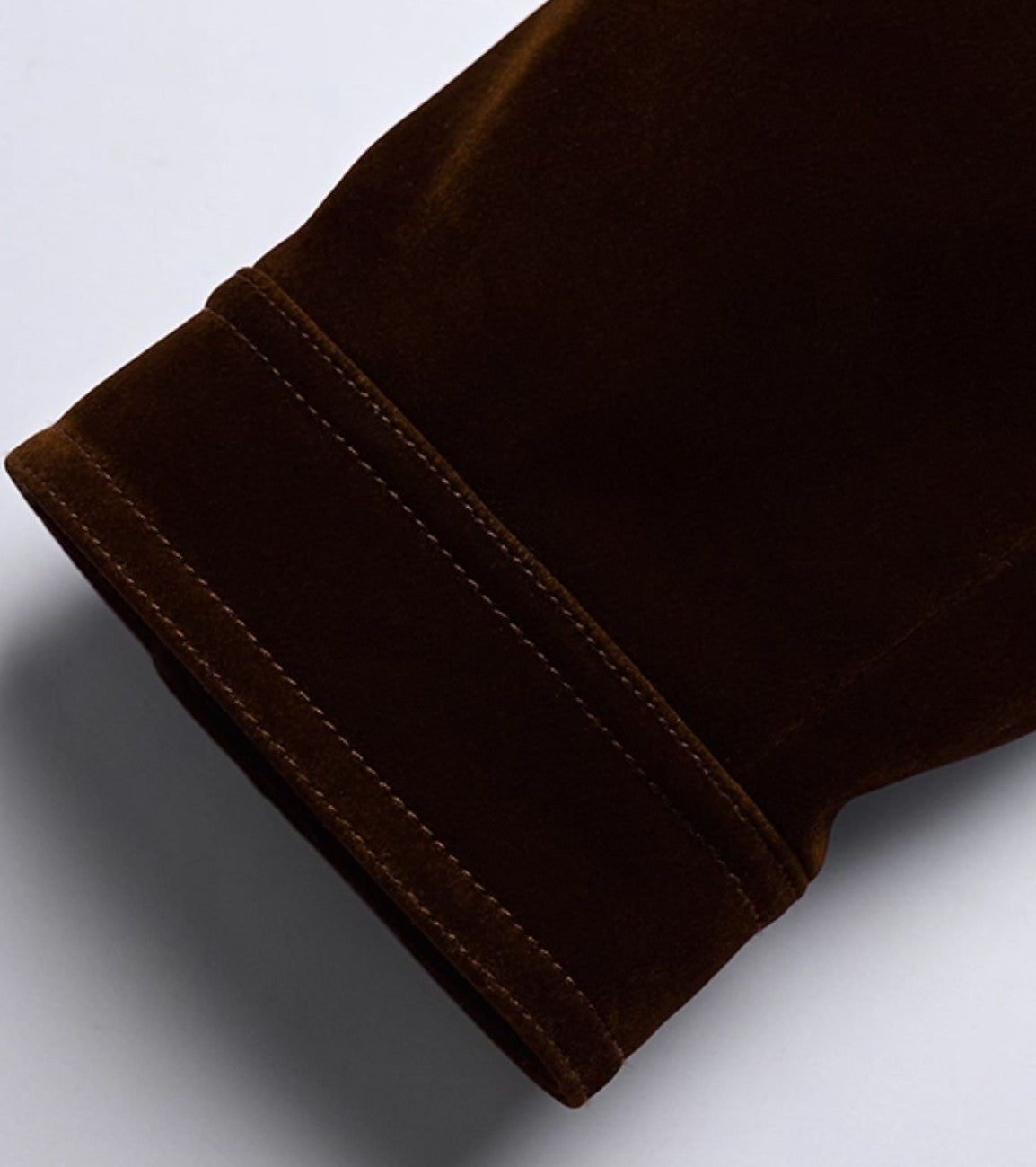 YES BY YESIR Velvet Denim Short Jacket and Skirt Set - WEST.