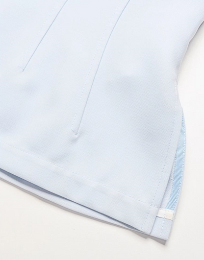 YES BY YESIR | Deconstructed Layered sleeveless Chiffon Shirt - SORALIA.