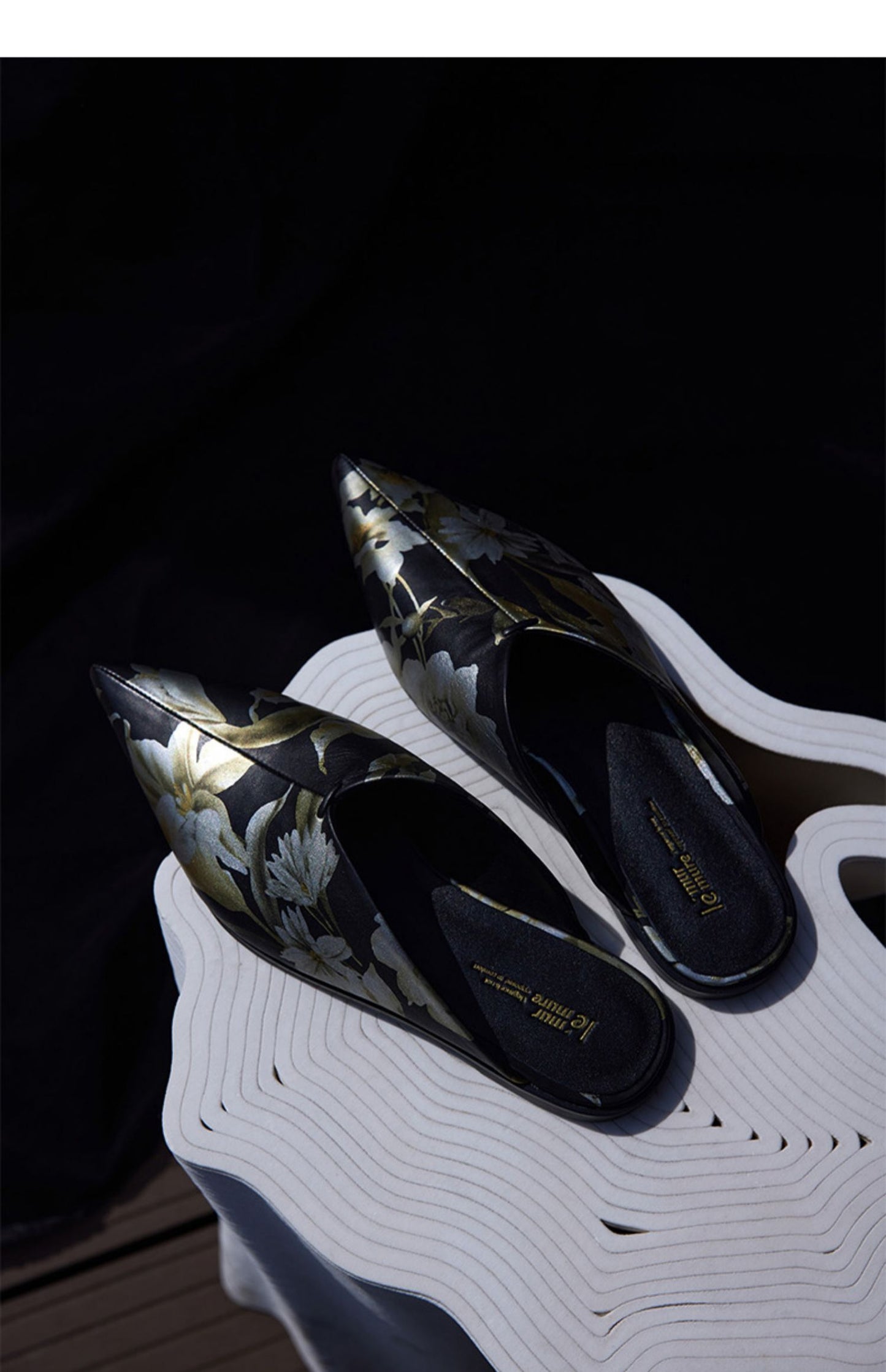 Retro Muller shoes slip sheepskin slippers leather shoes- Jan