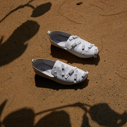 Spring leather handmade genuine leather retro flat shoes- Zoe