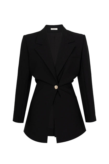 HANNAH BLAZER WITH GOLD BUTTON AND BLAZER TWO PIECE SET-AVA