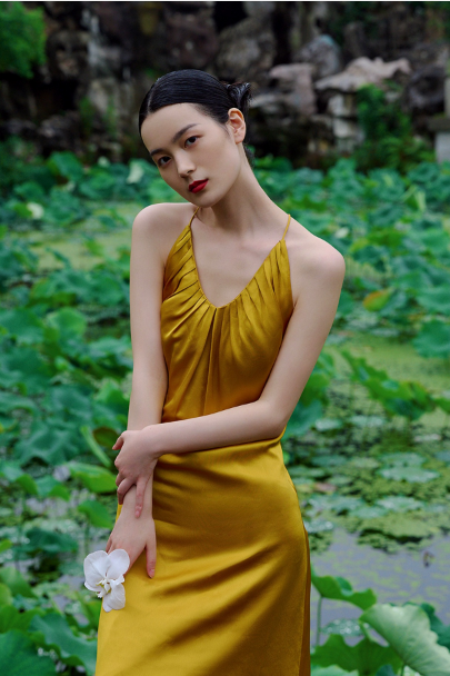 Wedding guest halter dress hot sale