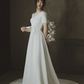 Early Spring 2023 original new satin simple wedding dressd- Nezo