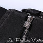 Le Palais vintage original retro elegant black heavy satin strap ultra high waist bag hip pencil skirt- Dram