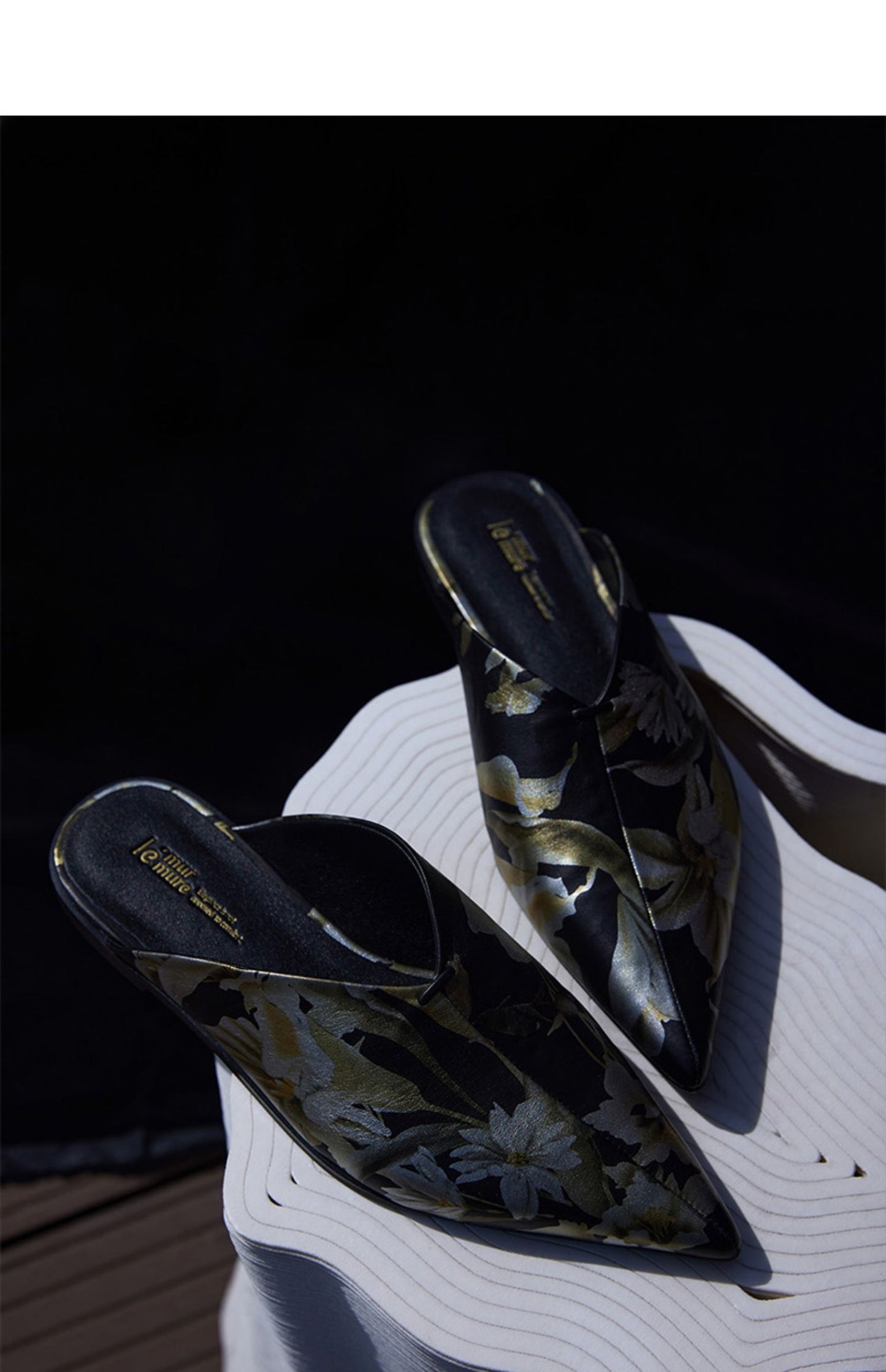 Retro Muller shoes slip sheepskin slippers leather shoes- Jan