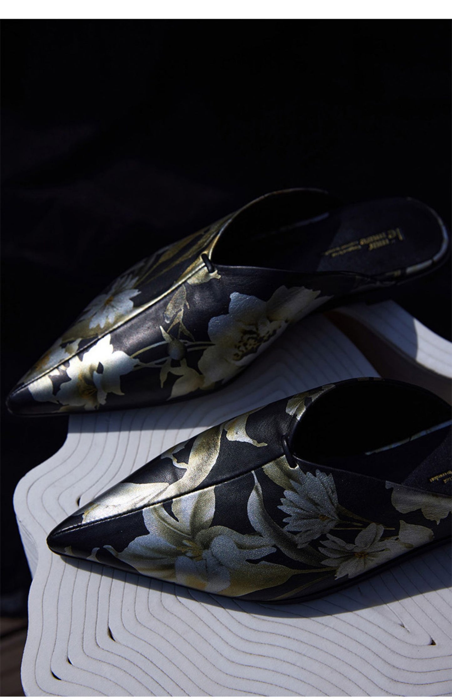 Retro Muller shoes slip sheepskin slippers leather shoes- Jan