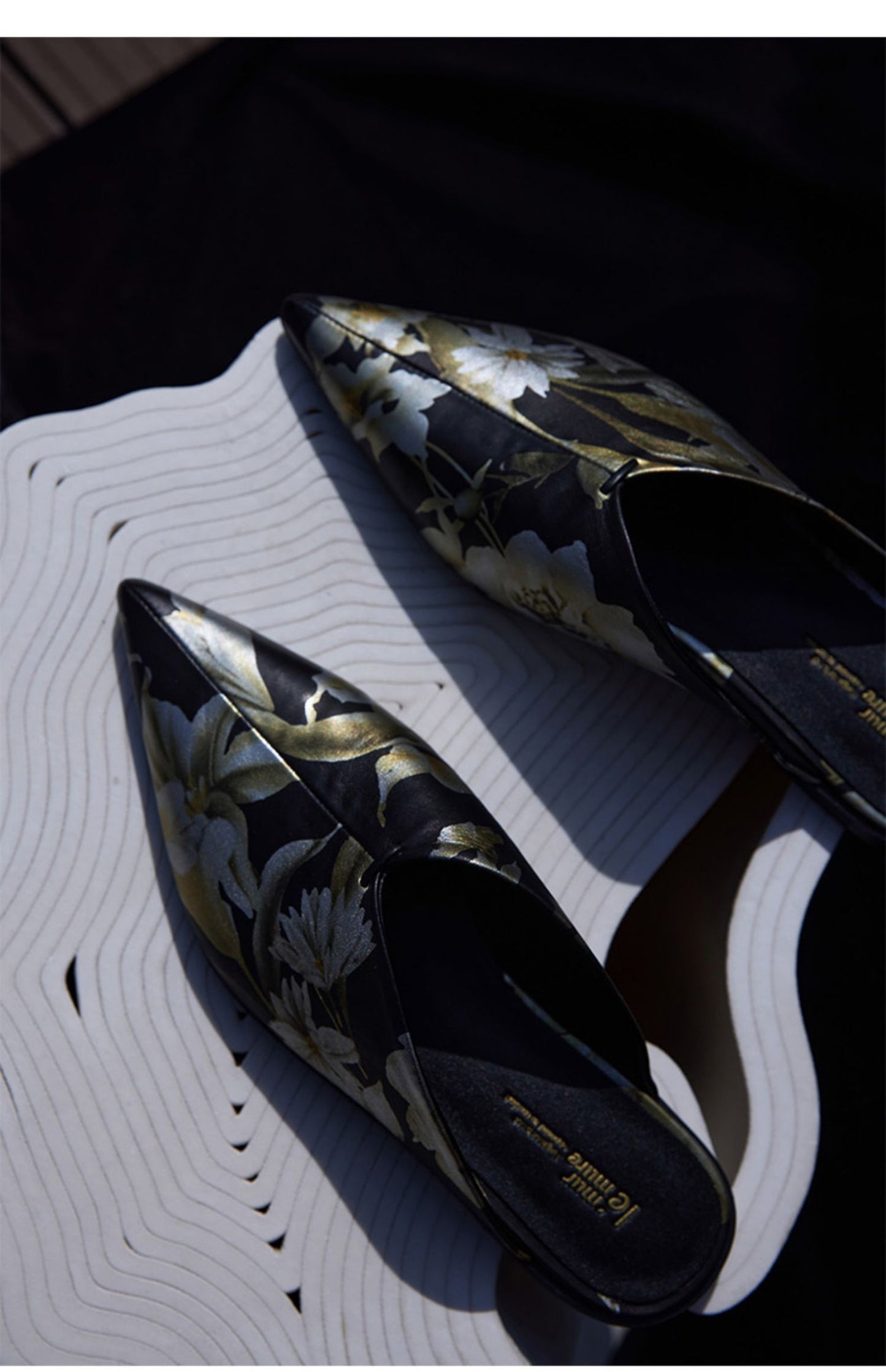 Retro Muller shoes slip sheepskin slippers leather shoes- Jan