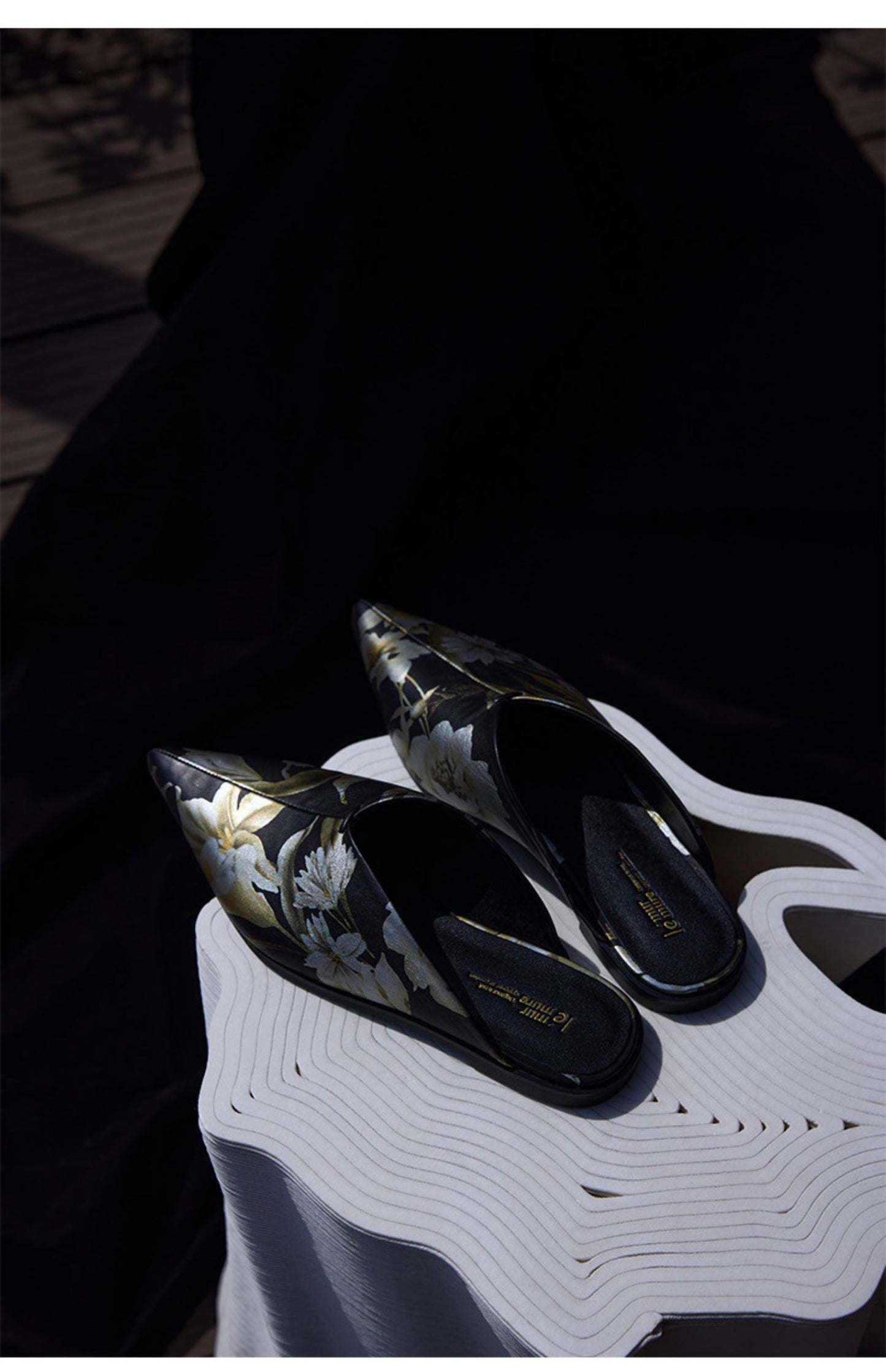 Retro Muller shoes slip sheepskin slippers leather shoes- Jan