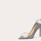 New stiletto pointed toe high heels bowknot shoes - Rloa