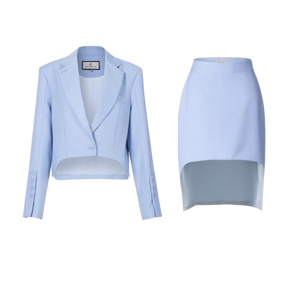 Skirt Suit + Jacket Short Mini Skirt Fashion Two - Piece Sets