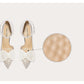 Champagne high heels design  side empty sandals- Iria