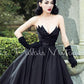 Le Palais vintage retro strapless 1950 ball gown LBD dress- Wali