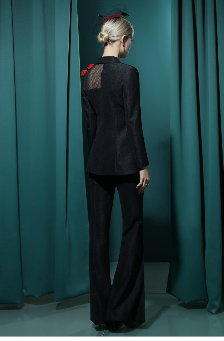 Black suit high-end two piece suit set Siana