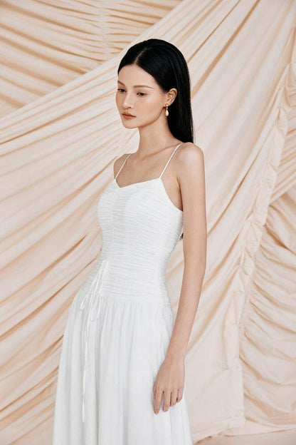White retro cami dress-TORI