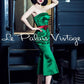 Le Palais vintage retro strapless emerald trumpet mermaid dress- Aeli