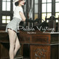 Le Palais Vintage Limited elegant retro classic tall waist woollen shorts+shirt set- Dilia