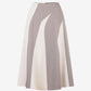 TWO-TONED MIDI SKIRT-LUCY