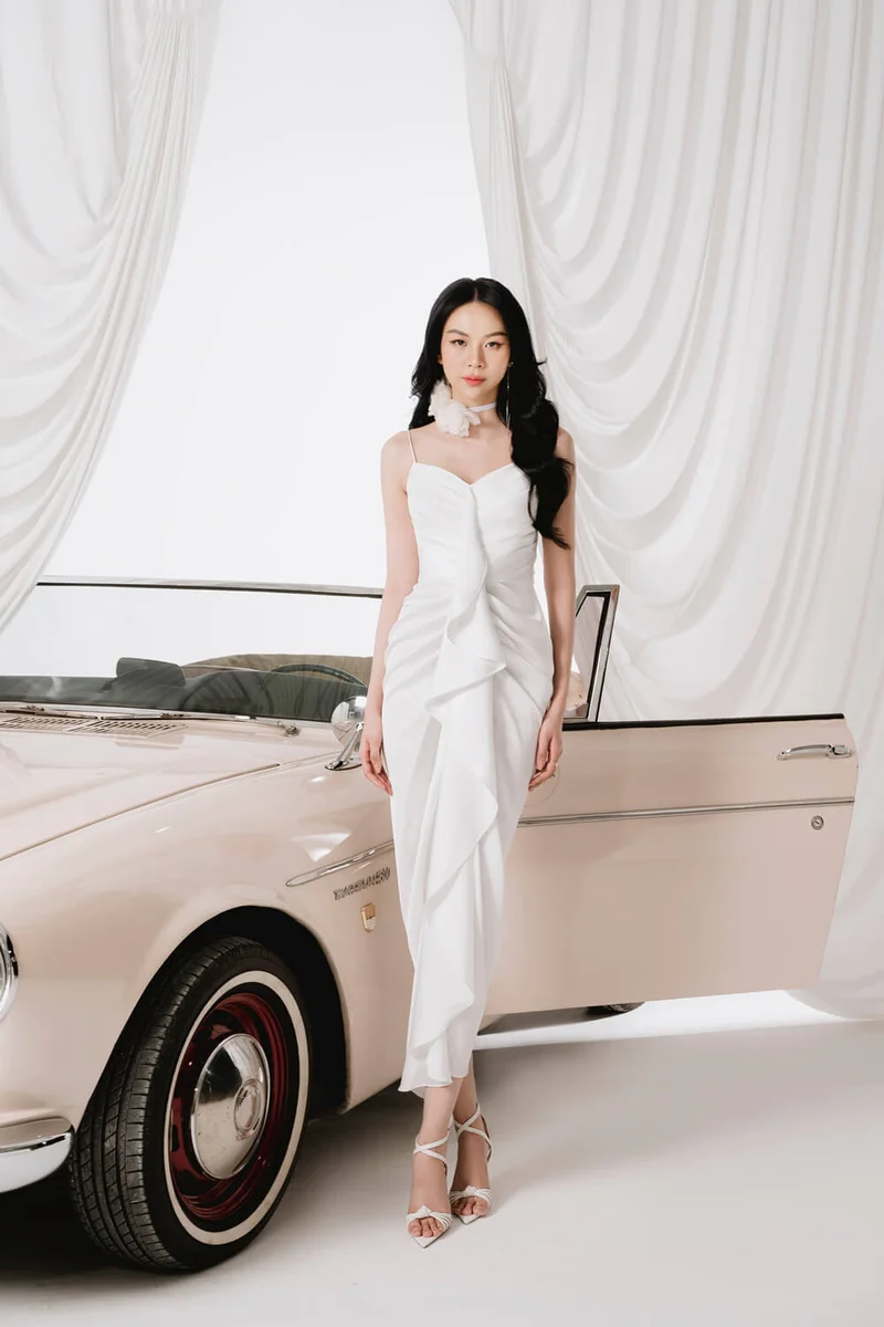 Cami Satin Maxi Dress offers a sophisticated dress- Mave M Cami Satin Maxi Dress offers a sophisticated dress- Mave M