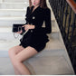 Black Velvet Skirt Suit - Sookyung