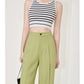 High-end women's Lime green straight suit pants - Karee