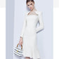 Banquet long sleeve mother of the bride wedding dress- Coci
